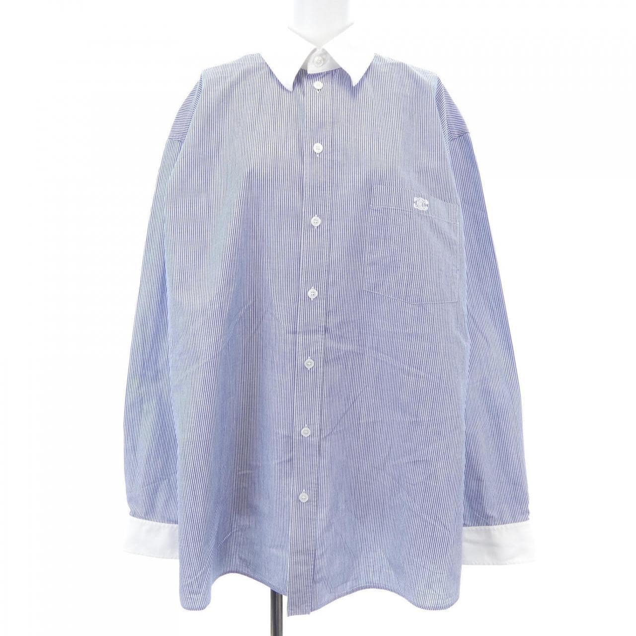 セリーヌ CELINE トリオンフ ストライプオーバーシャツ 2C775602P シャツ