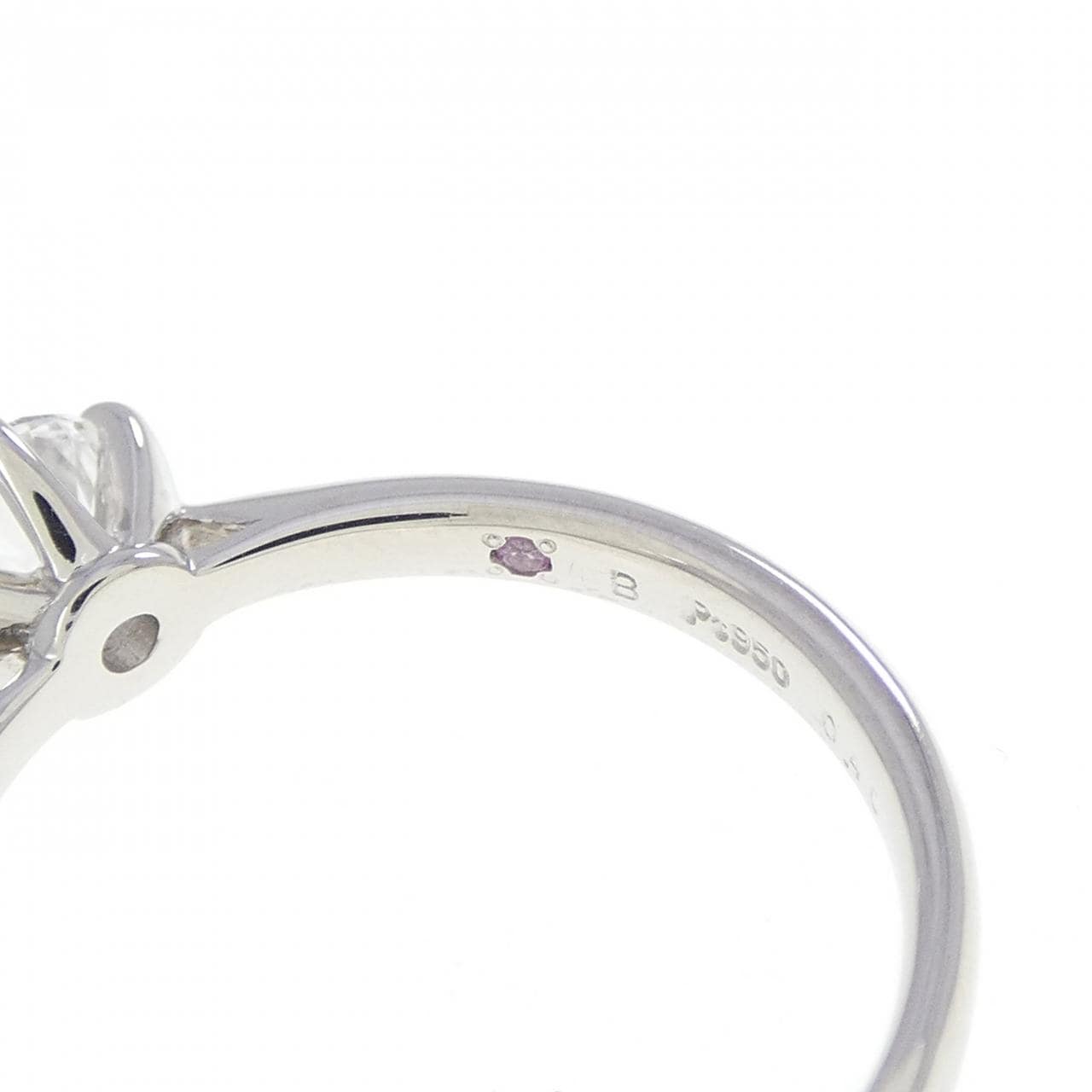 PT950 ダイヤモンド リング 0.46CT D IF 3EXT