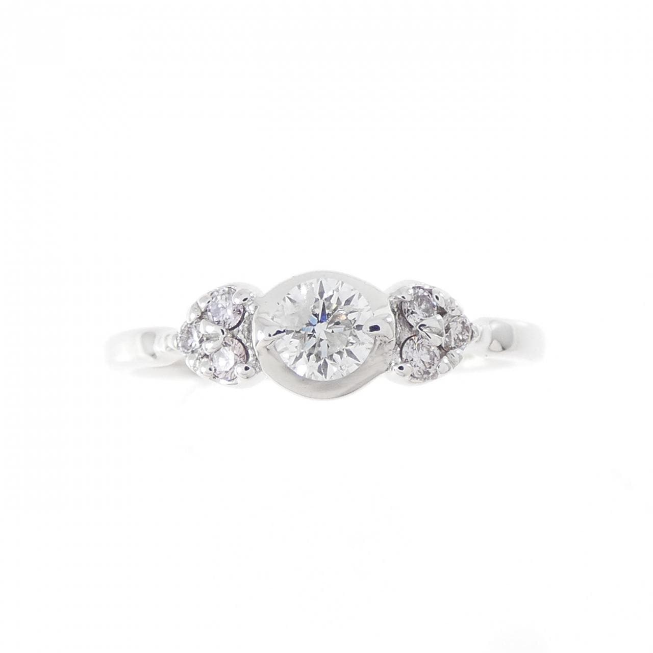 K18WG ダイヤモンド リング 0.17CT