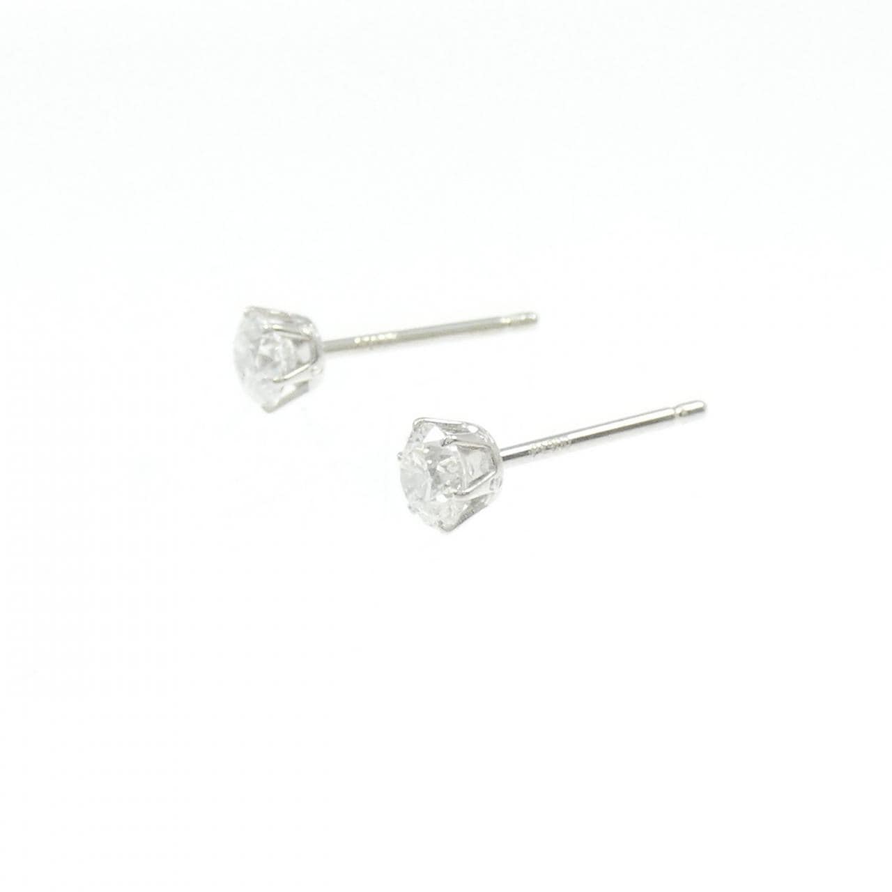 PT900 ソリティア ダイヤモンド ピアス 0.470CT