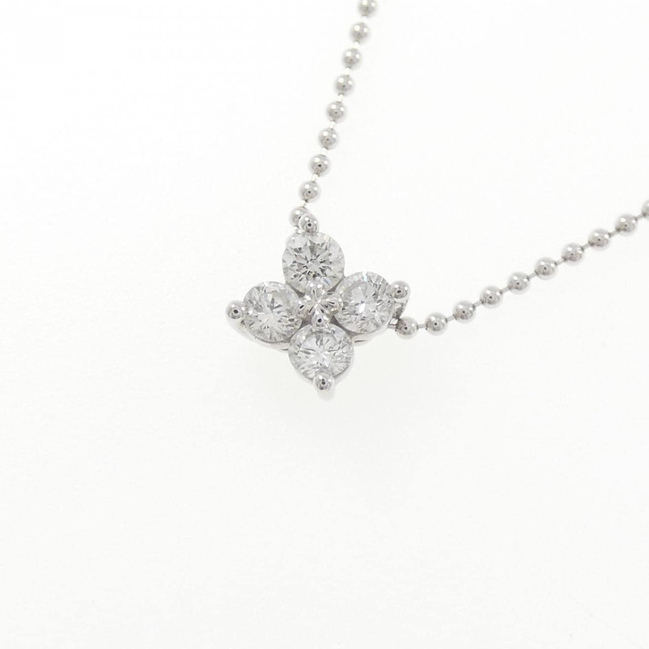 タサキ フラワー ダイヤモンド ネックレス 0.24CT