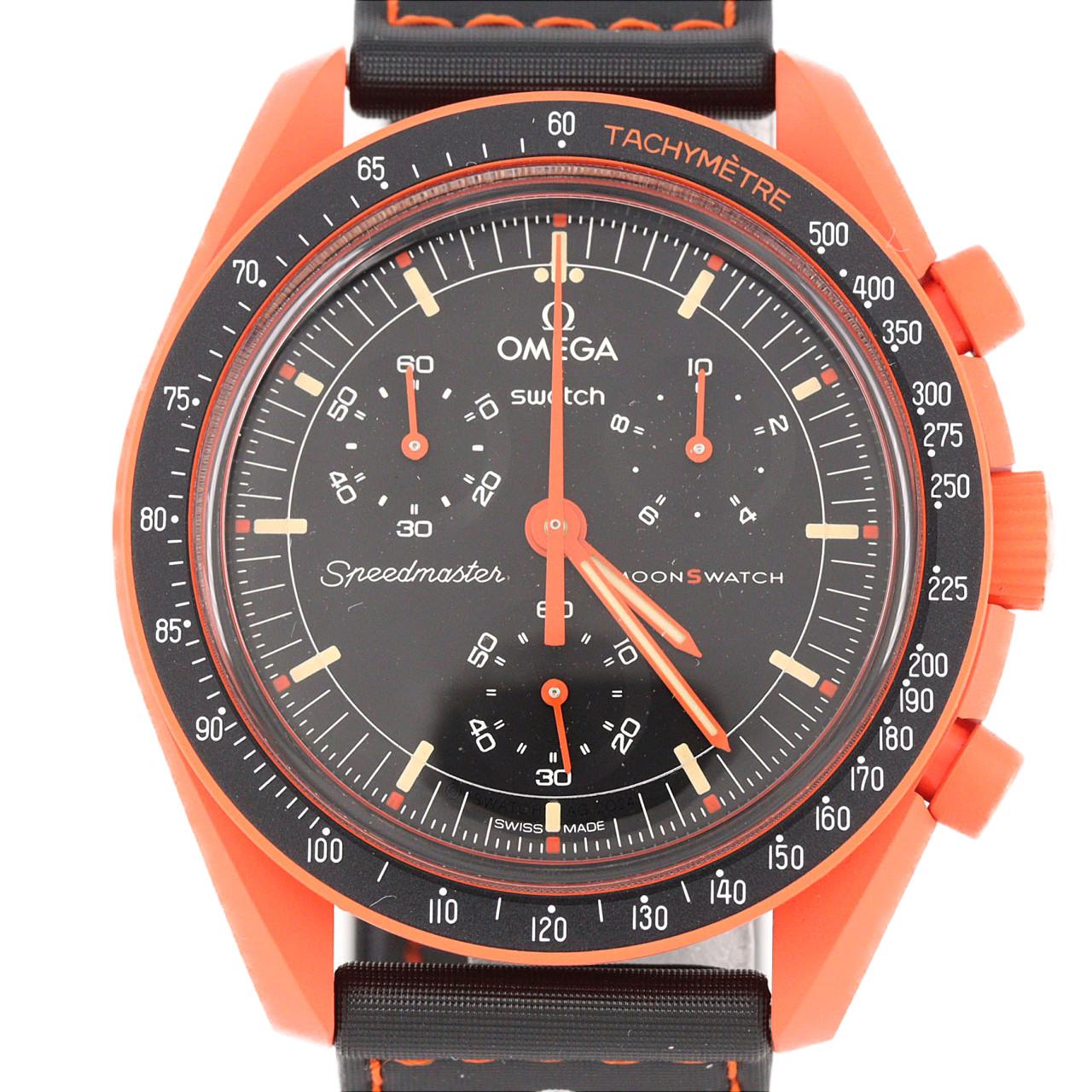 スウォッチ スウォッチxオメガ･ミッションオンアース LAVA SO33O100 バイオセラミック クォーツ