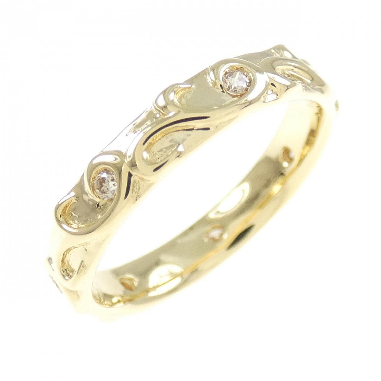 K18YG ダイヤモンド リング 0.10CT