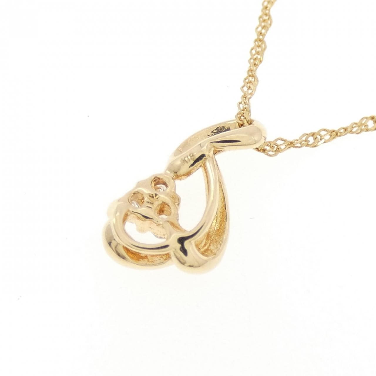 K18YG ダイヤモンド ネックレス 0.04CT