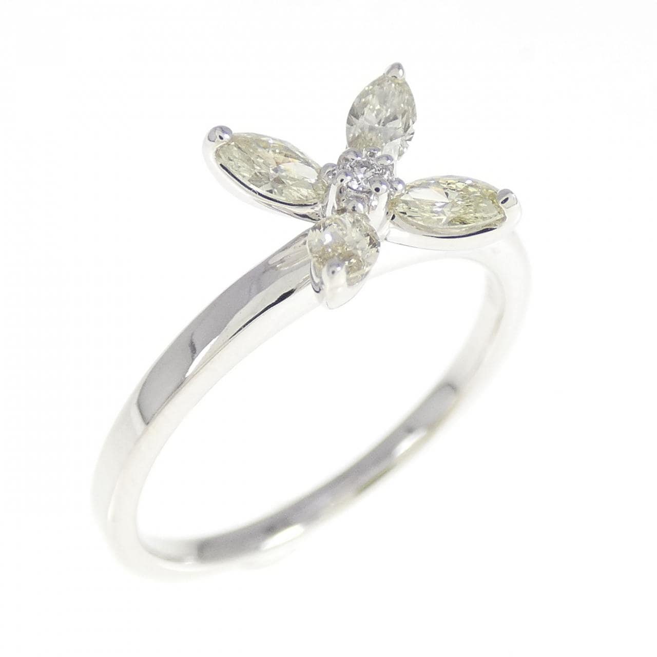 K18WG ダイヤモンド リング 0.01CT