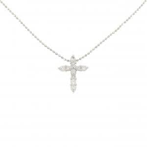 PT900/PT850 クロス ダイヤモンド ネックレス 0.30CT