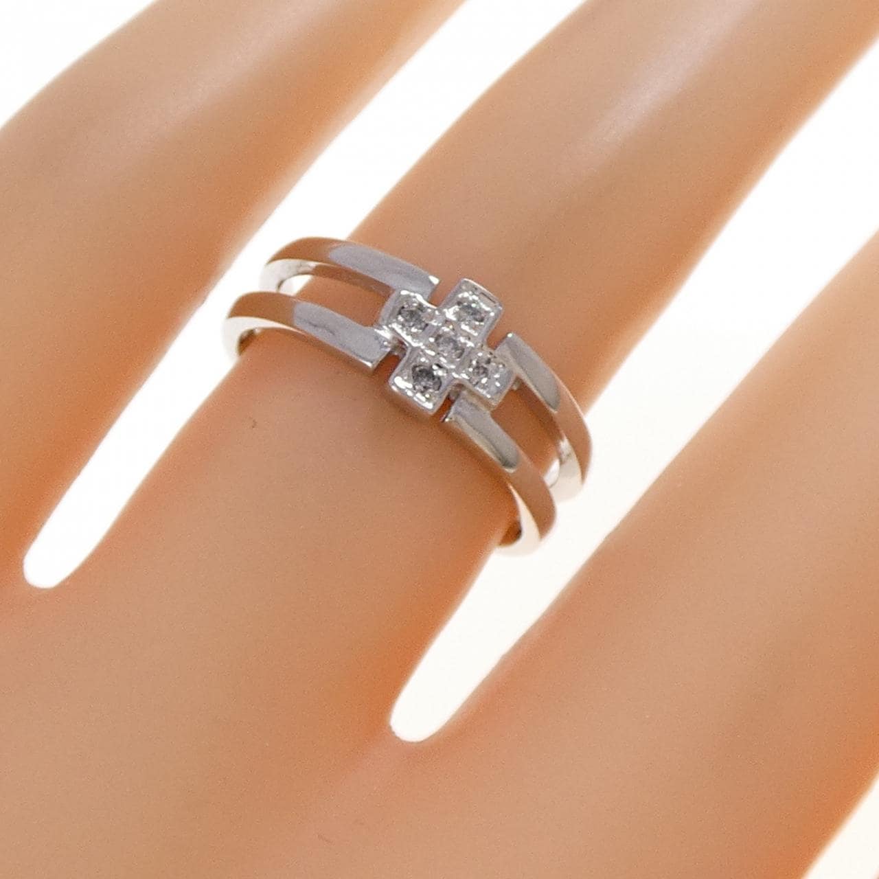 PT900 クロス ダイヤモンド リング