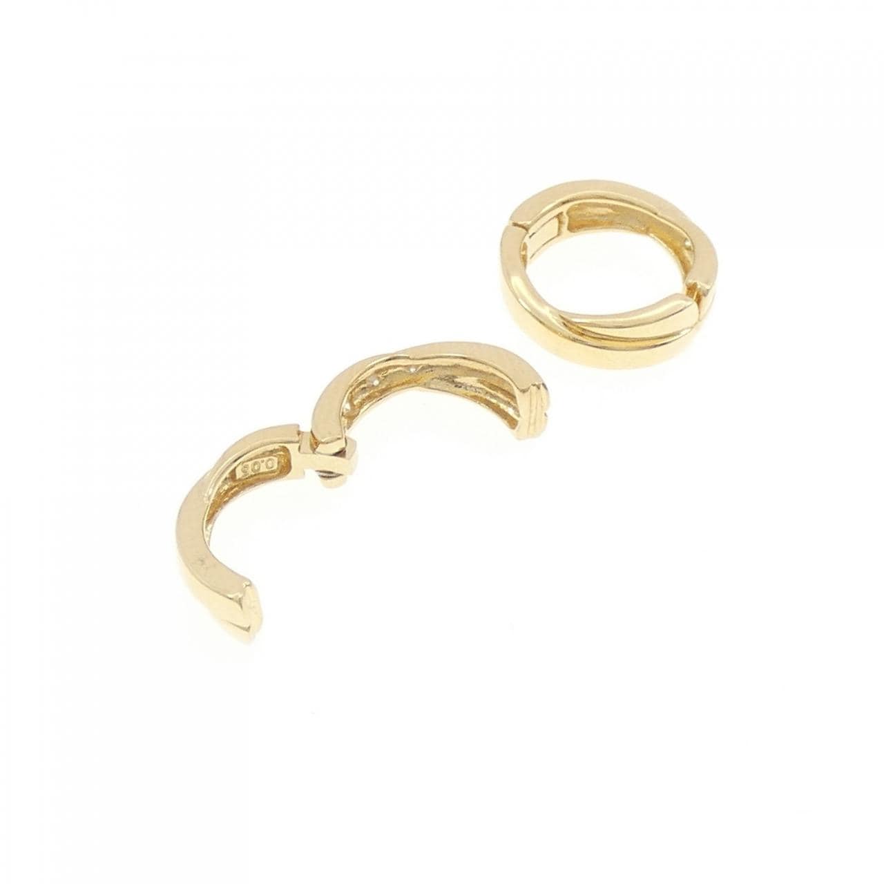K18YG Diamond earrings 0.10CT