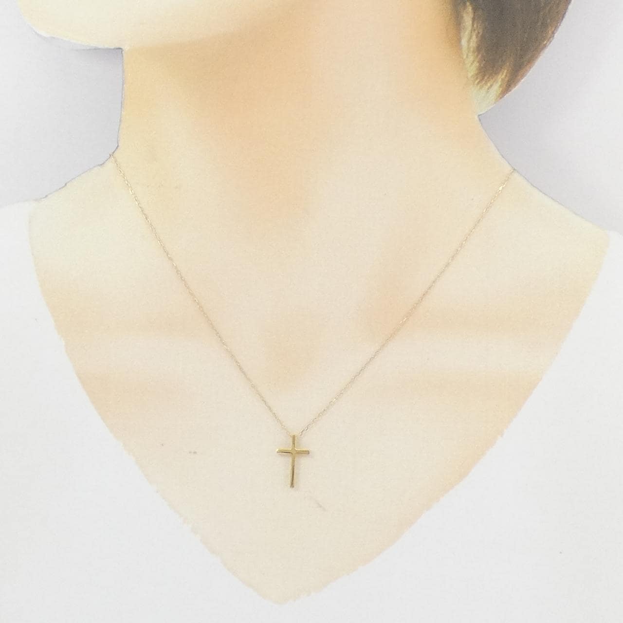 K18YG クロス ネックレス