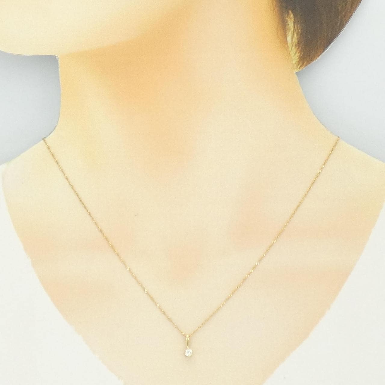 750YG/K18YG ダイヤモンド ネックレス