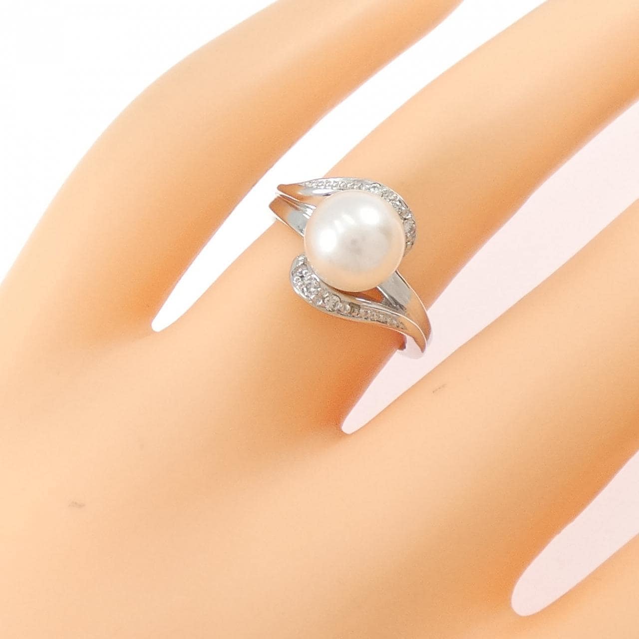 PT900 Akoya珍珠戒指 7.8毫米