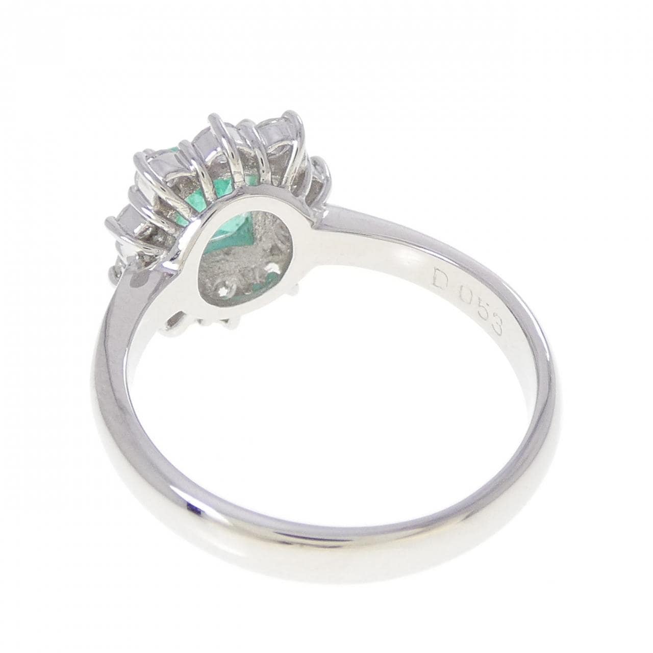PT900 エメラルド リング 0.63CT
