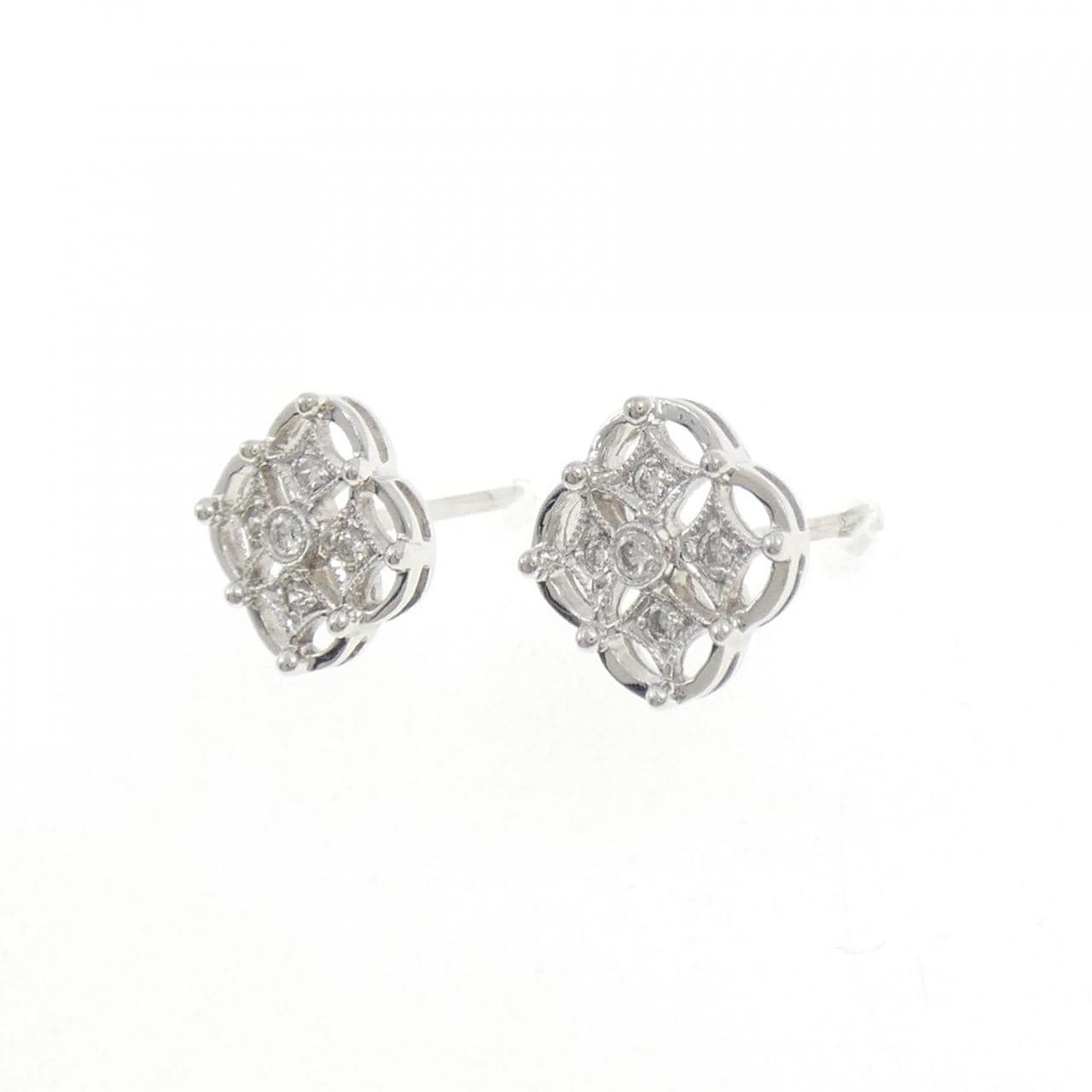 18KWG/K18WG ダイヤモンド ピアス