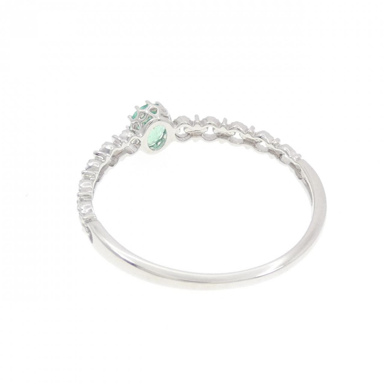 K10WG エメラルド リング 0.15CT