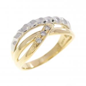 K18YG/PT900 ダイヤモンド リング 0.05CT