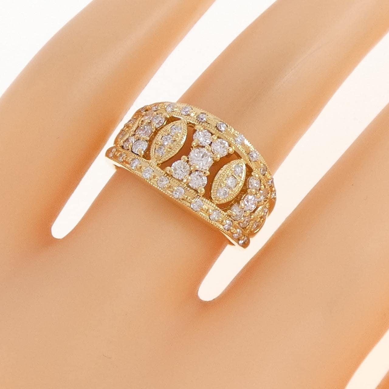 K18YG ダイヤモンド リング 0.71CT