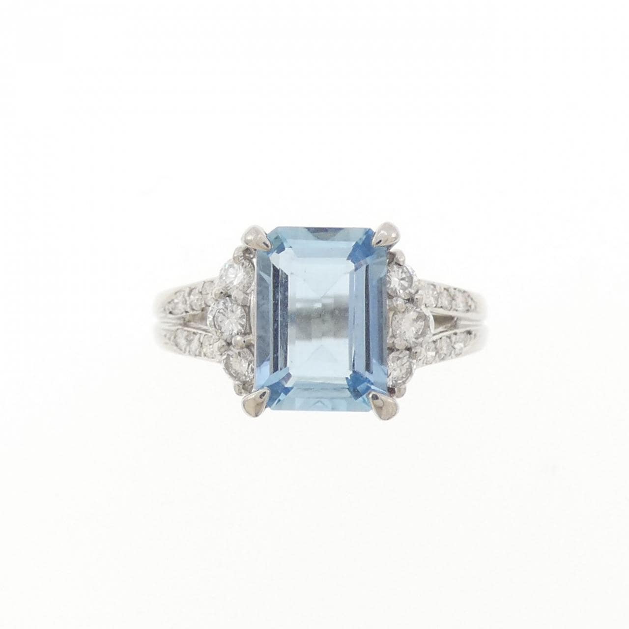 PT900 アクアマリン リング 1.78CT
