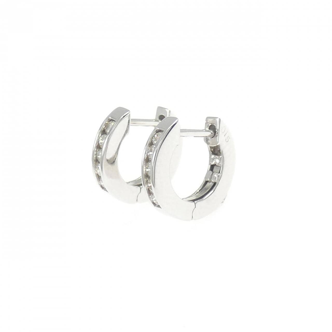 K18WG ダイヤモンド ピアス 0.30CT