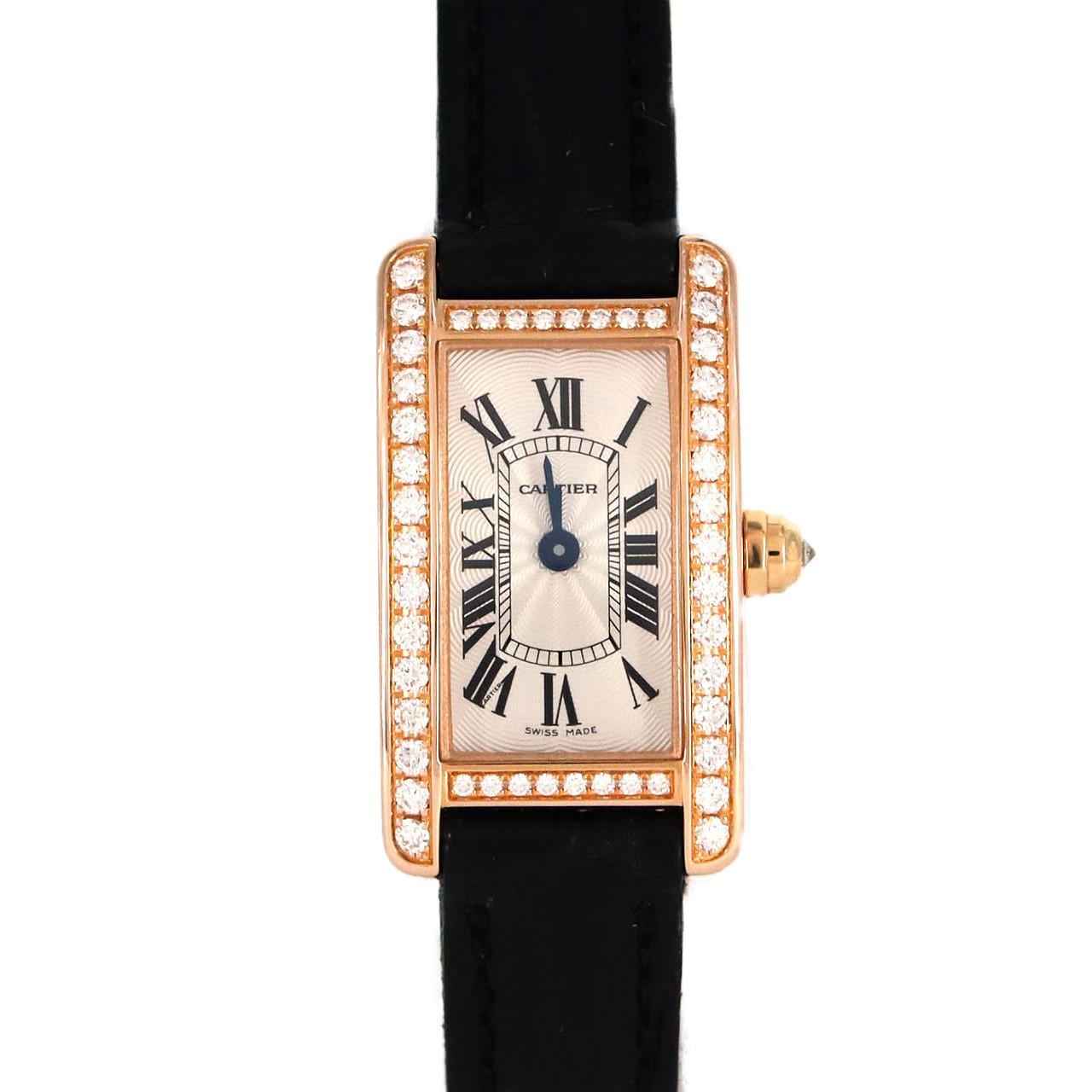 Cartier Mini Tank American PG/D WB710014 PG/RG石英