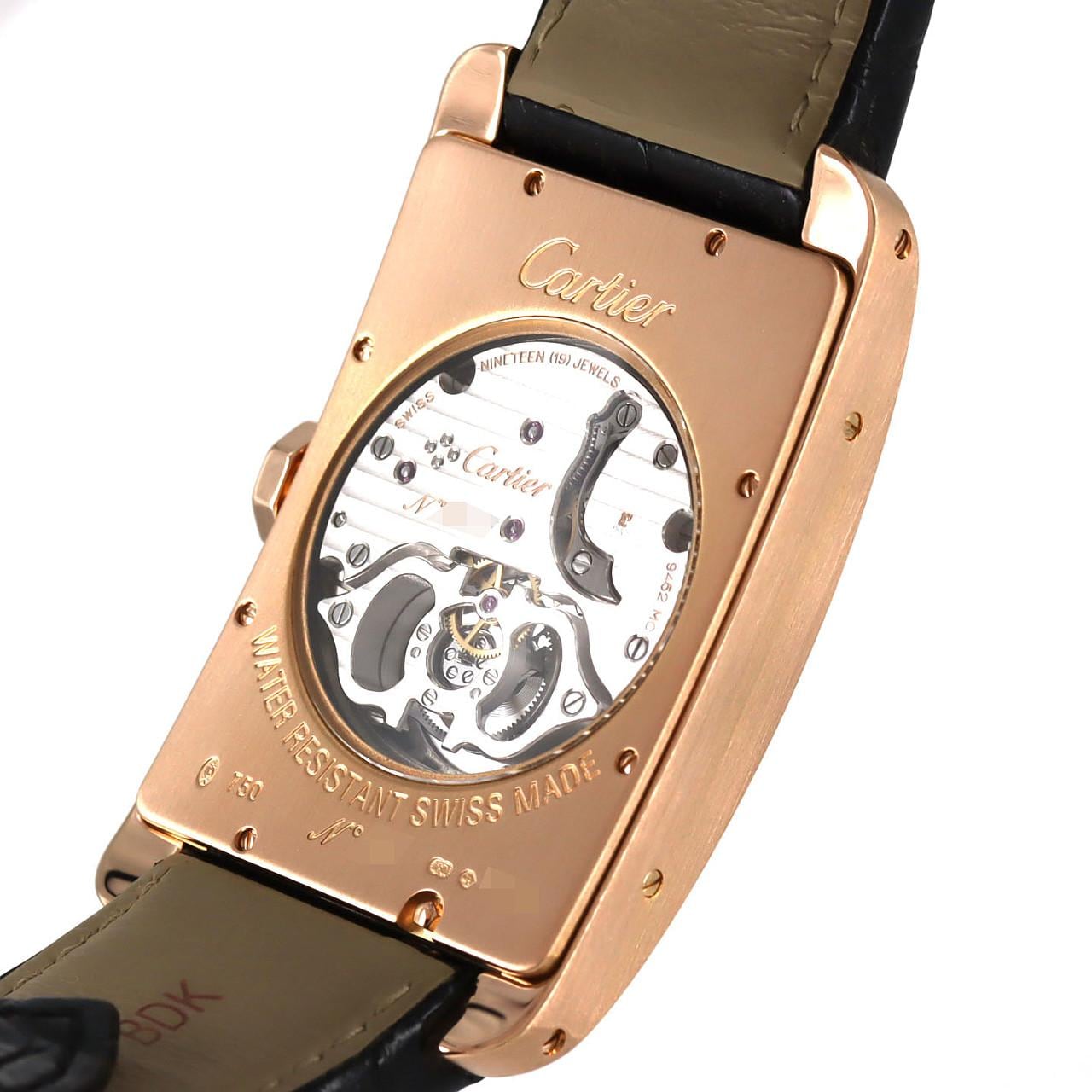 カルティエ タンクアメリカンフライングトゥールビヨンXL PG W2620008 PG･RG 手巻