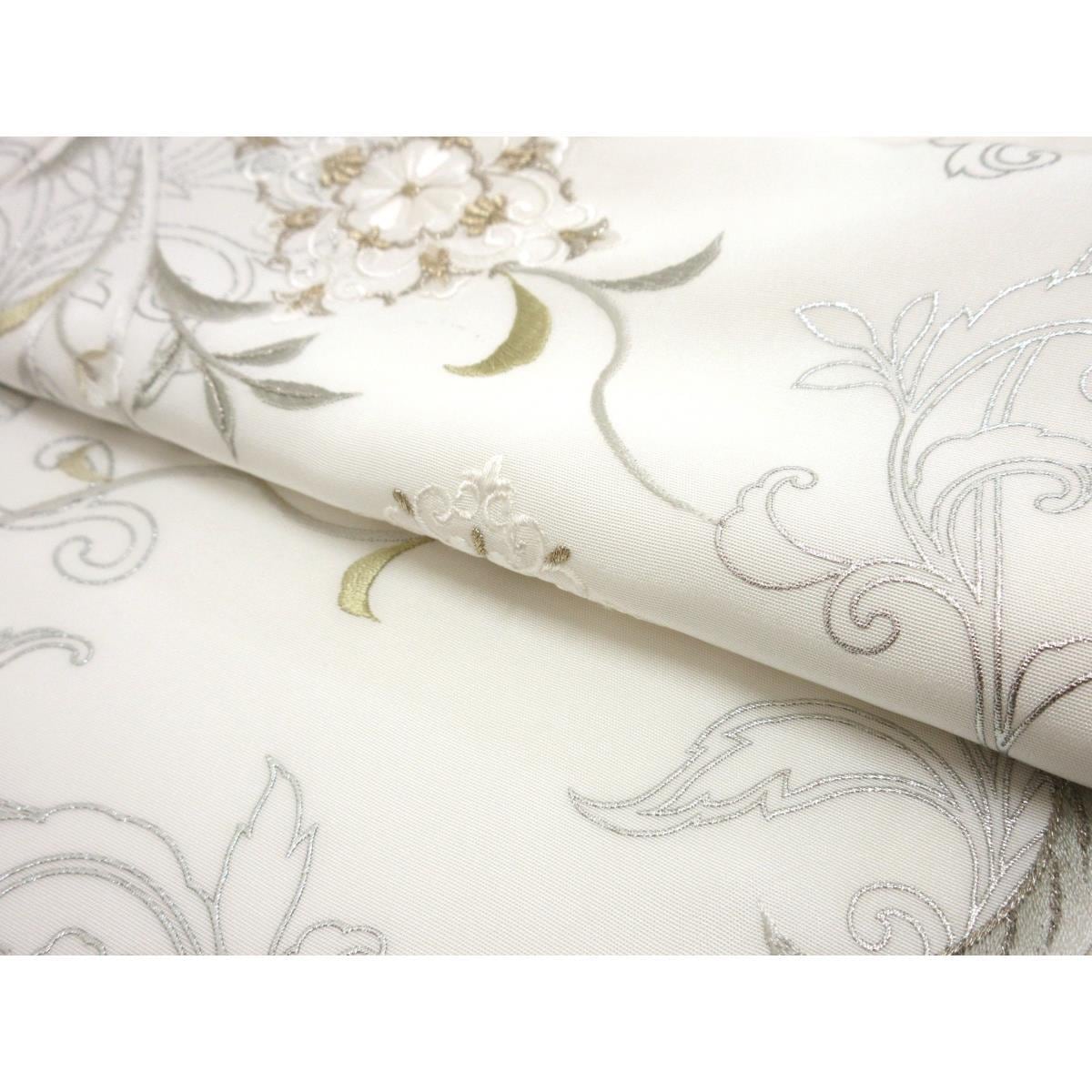 【未使用品】訪問着　銀彩加工刺繍入り