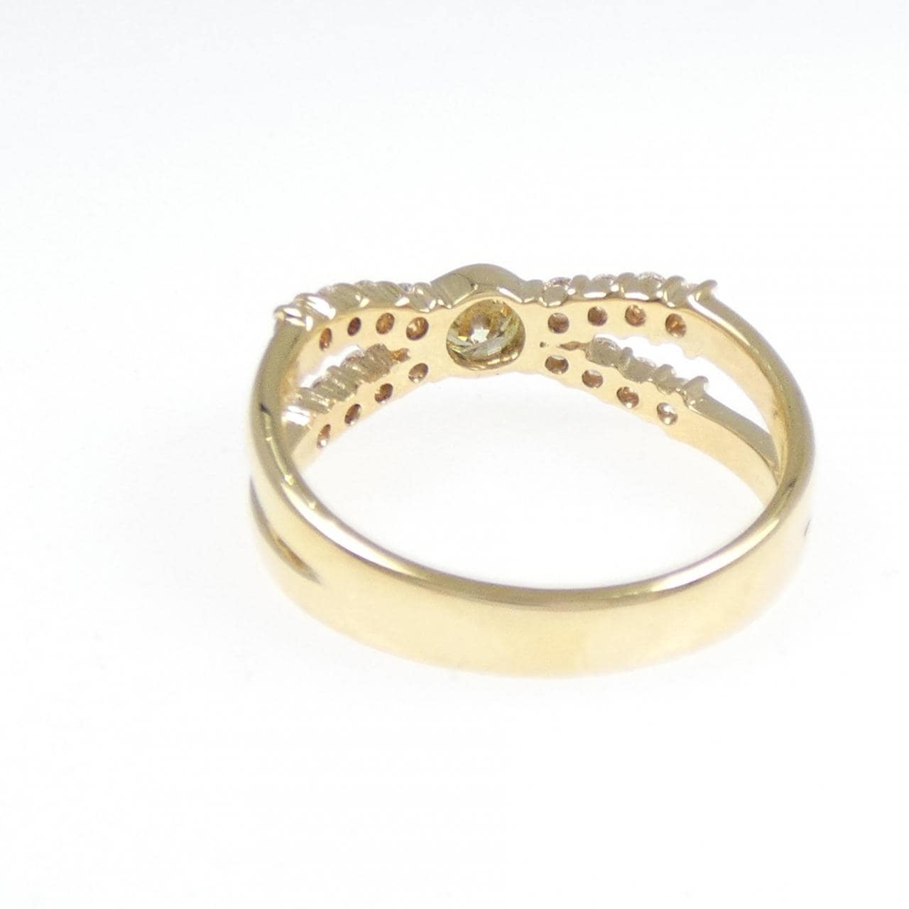 K18YG ダイヤモンド リング 0.234CT