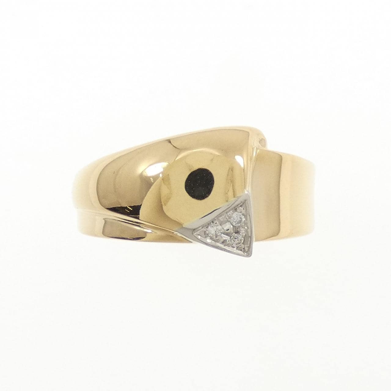 K18YG/PT900 ダイヤモンド リング 0.02CT