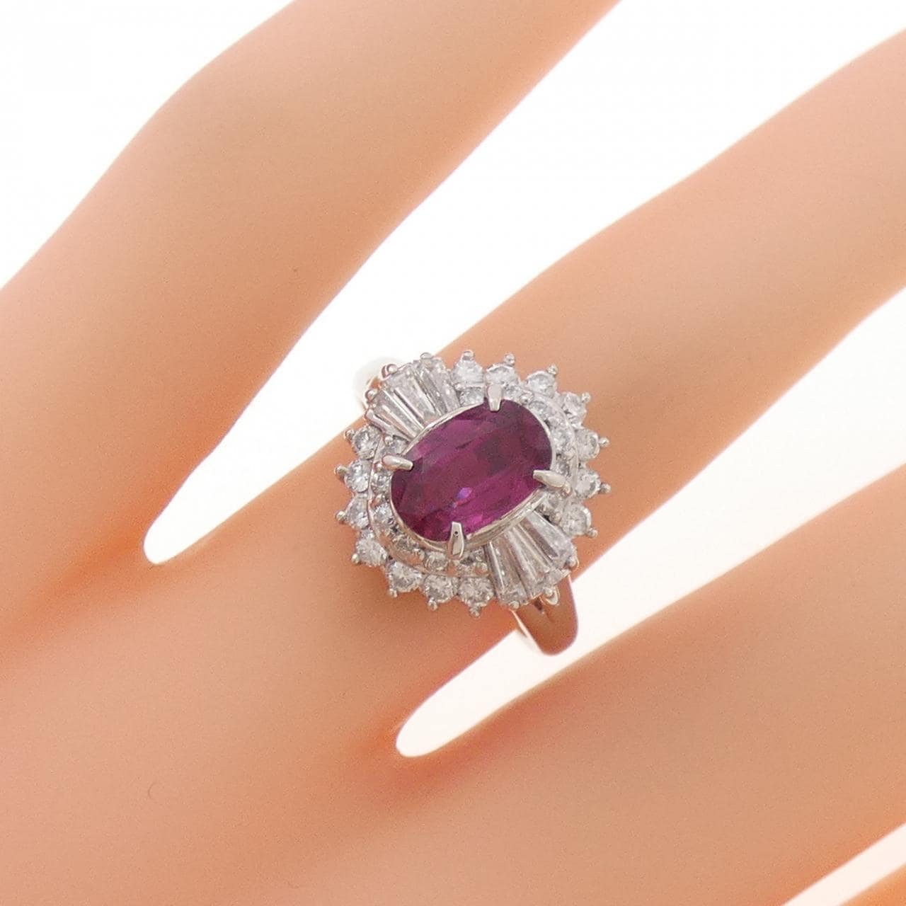 PT900 ルビー リング 1.11CT