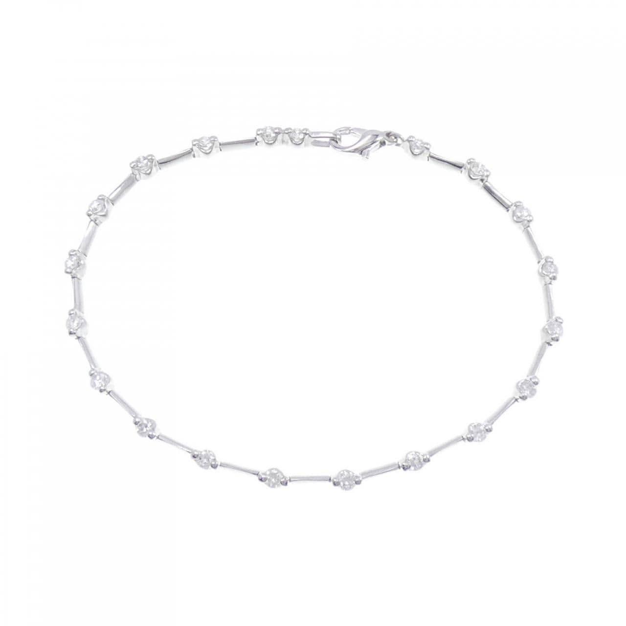 K18WG Diamond bracelet 1.00CT