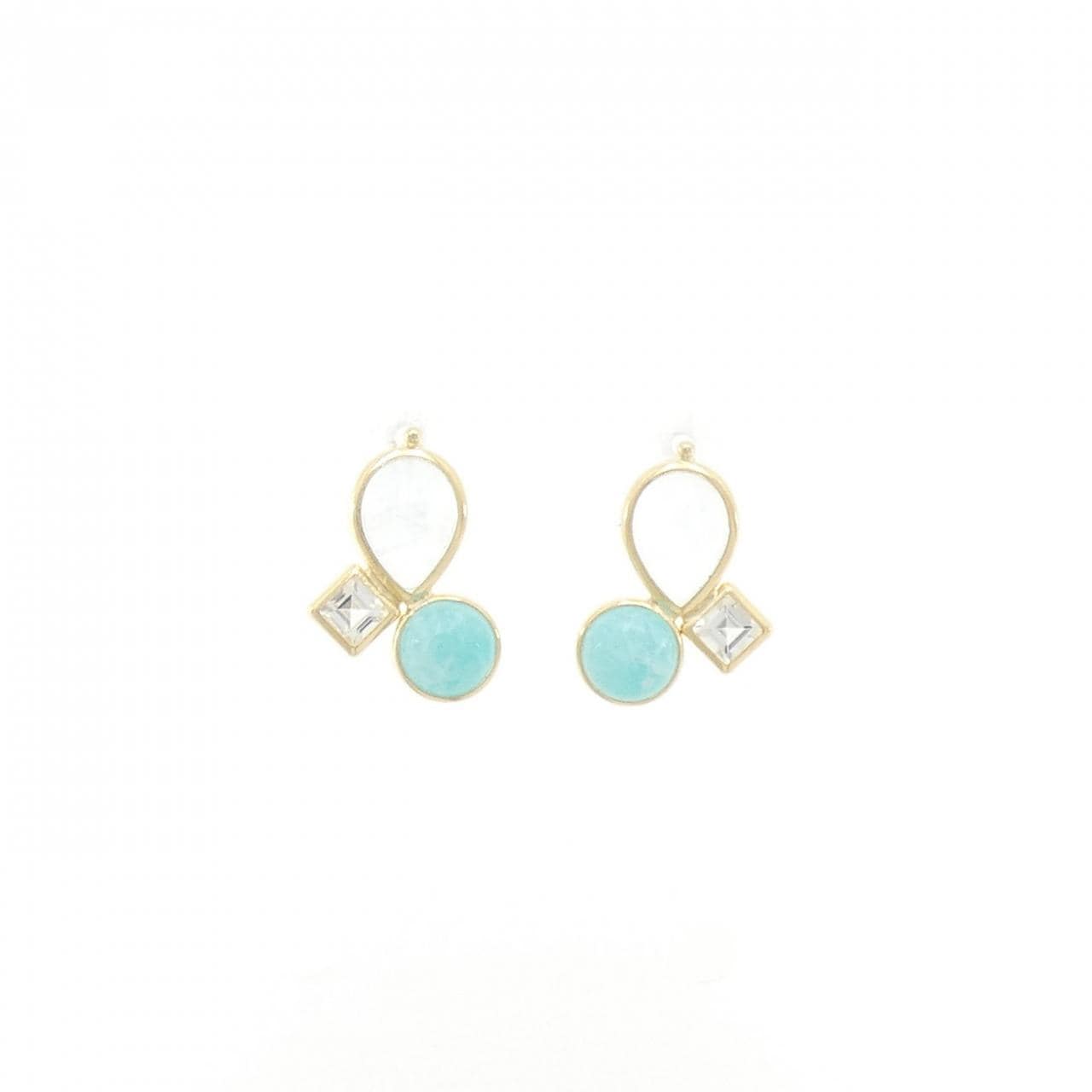[BRAND NEW] K18YG Topaz Earrings