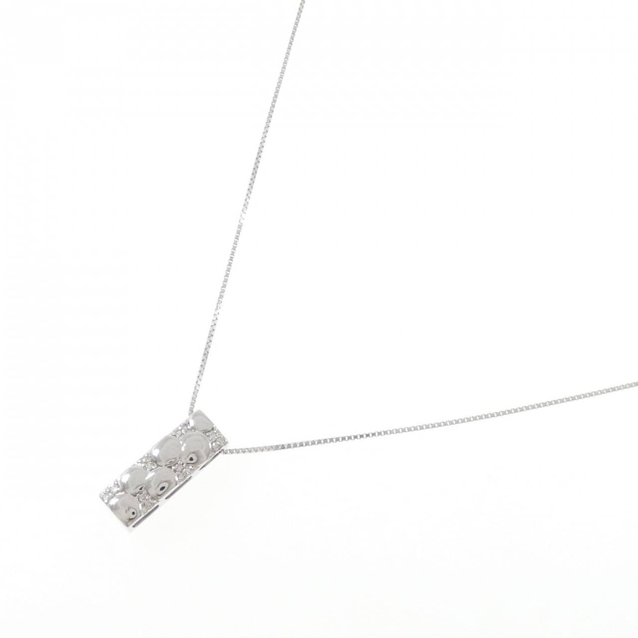 K18WG ダイヤモンド ネックレス 0.35CT