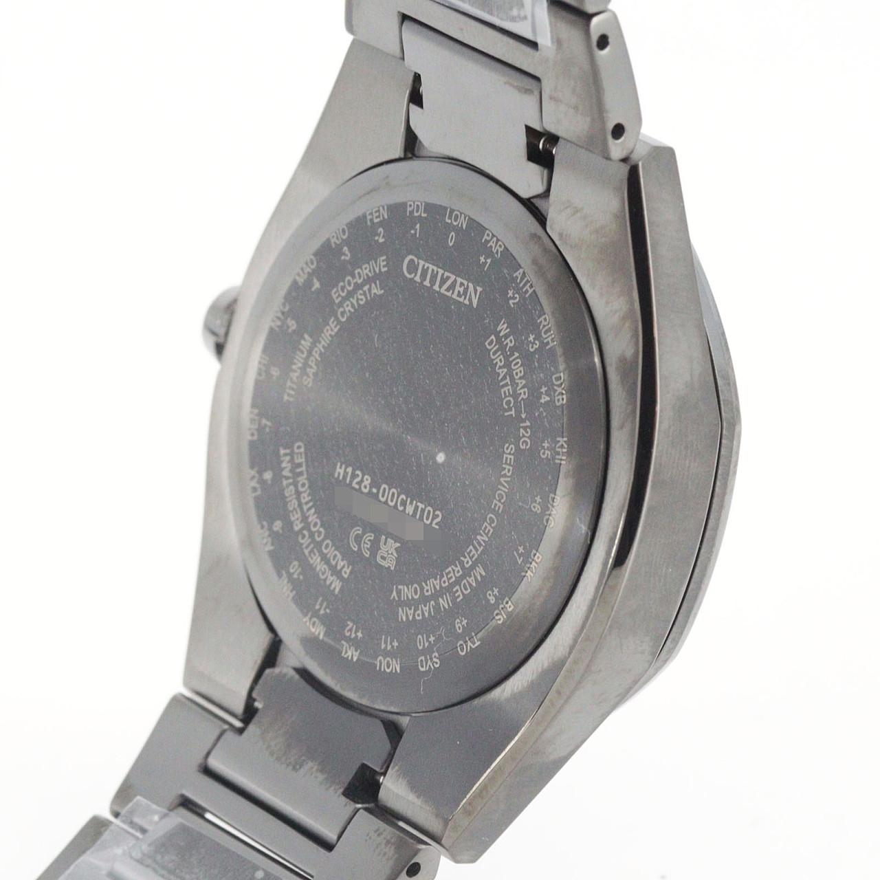 【新品】シチズン アテッサ 電波時計 H128-00CWT02/CB3045-61L TI ソーラークォーツ