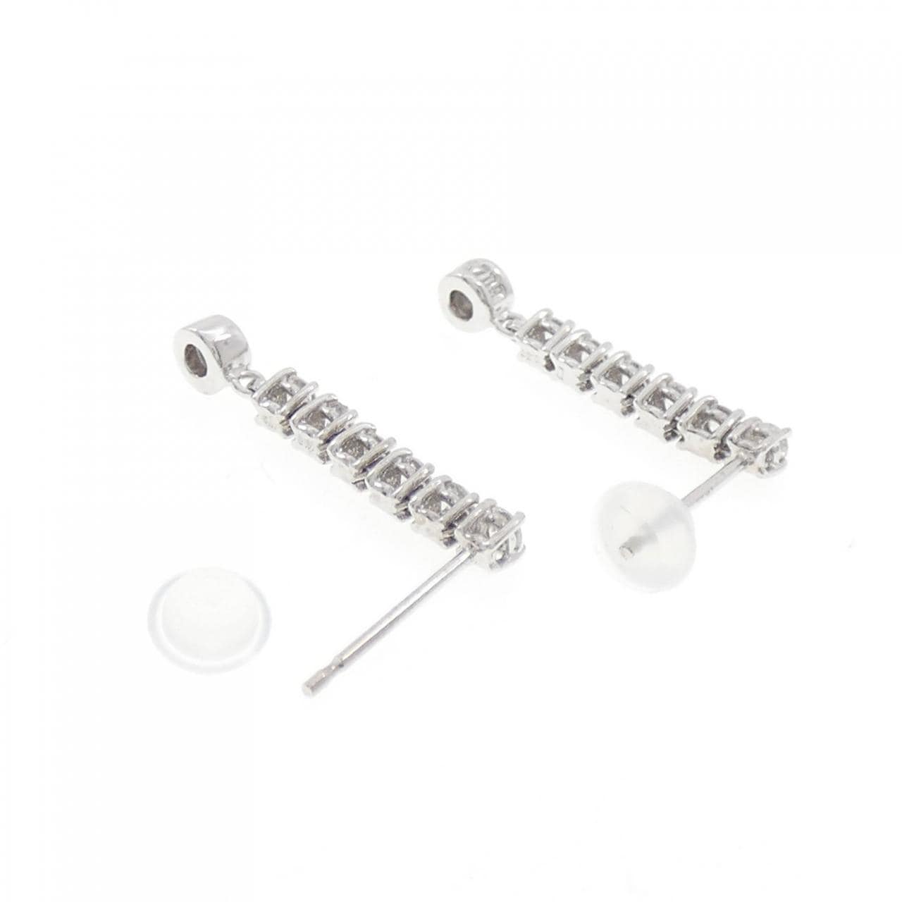 LINE ダイヤモンド ピアス 0.50CT