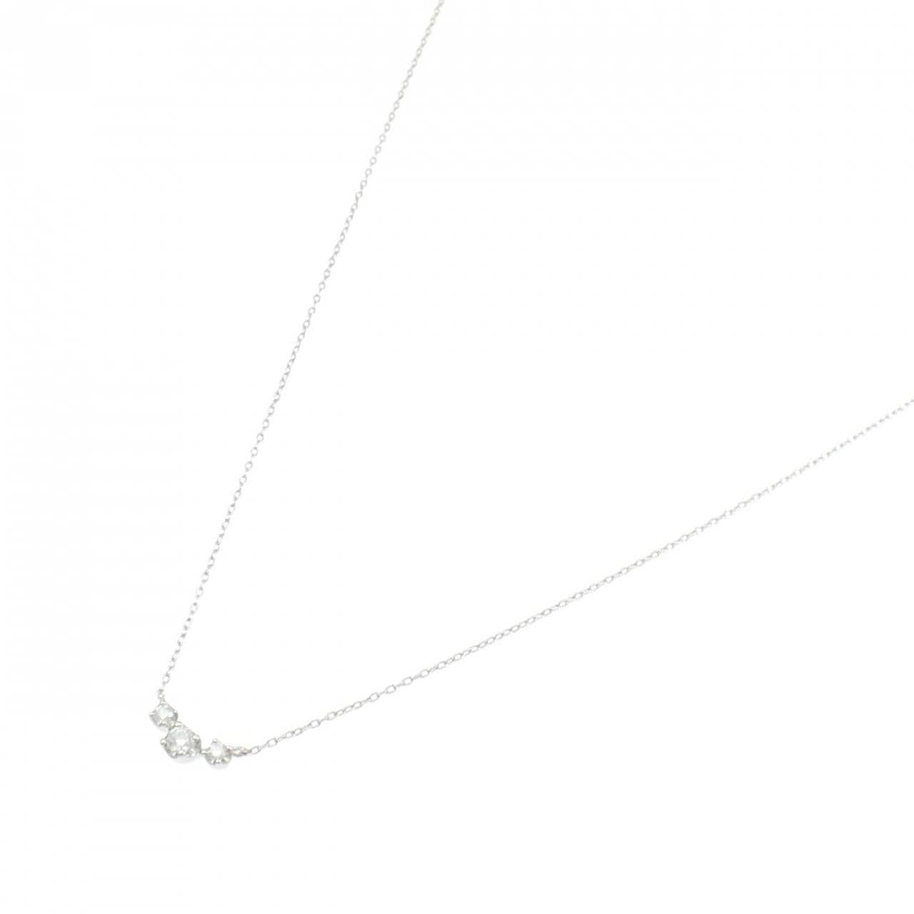 K10WG ダイヤモンド ネックレス 0.07CT