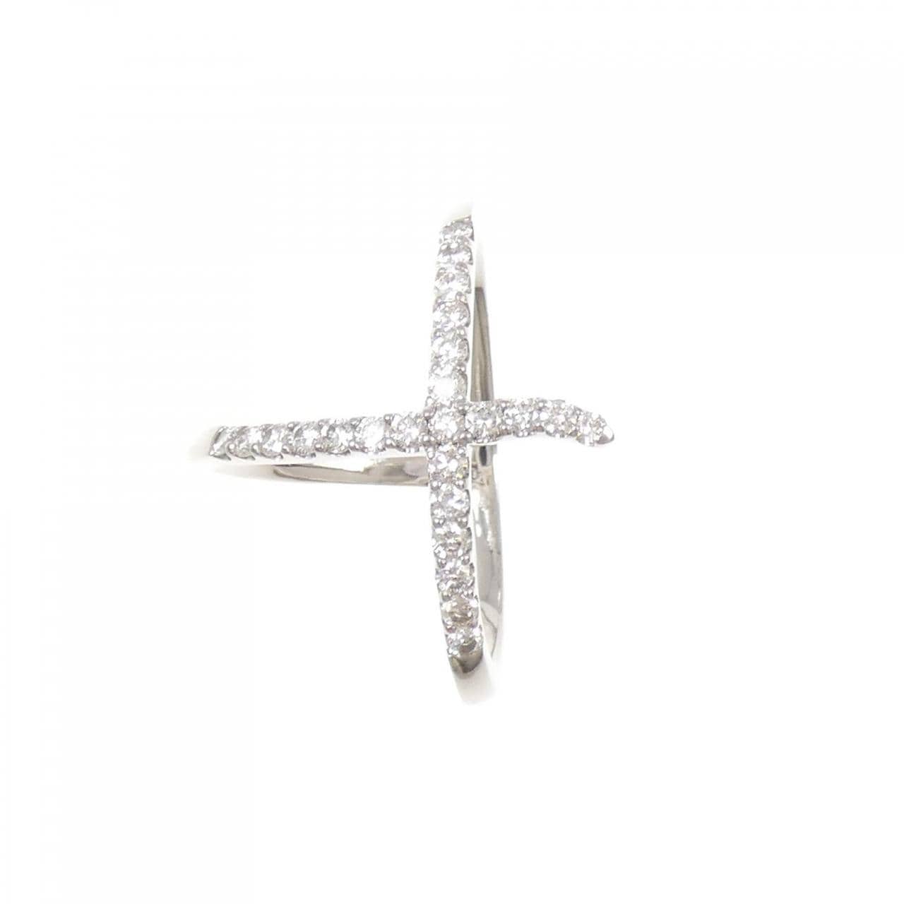 K18WG ダイヤモンド リング 0.95CT