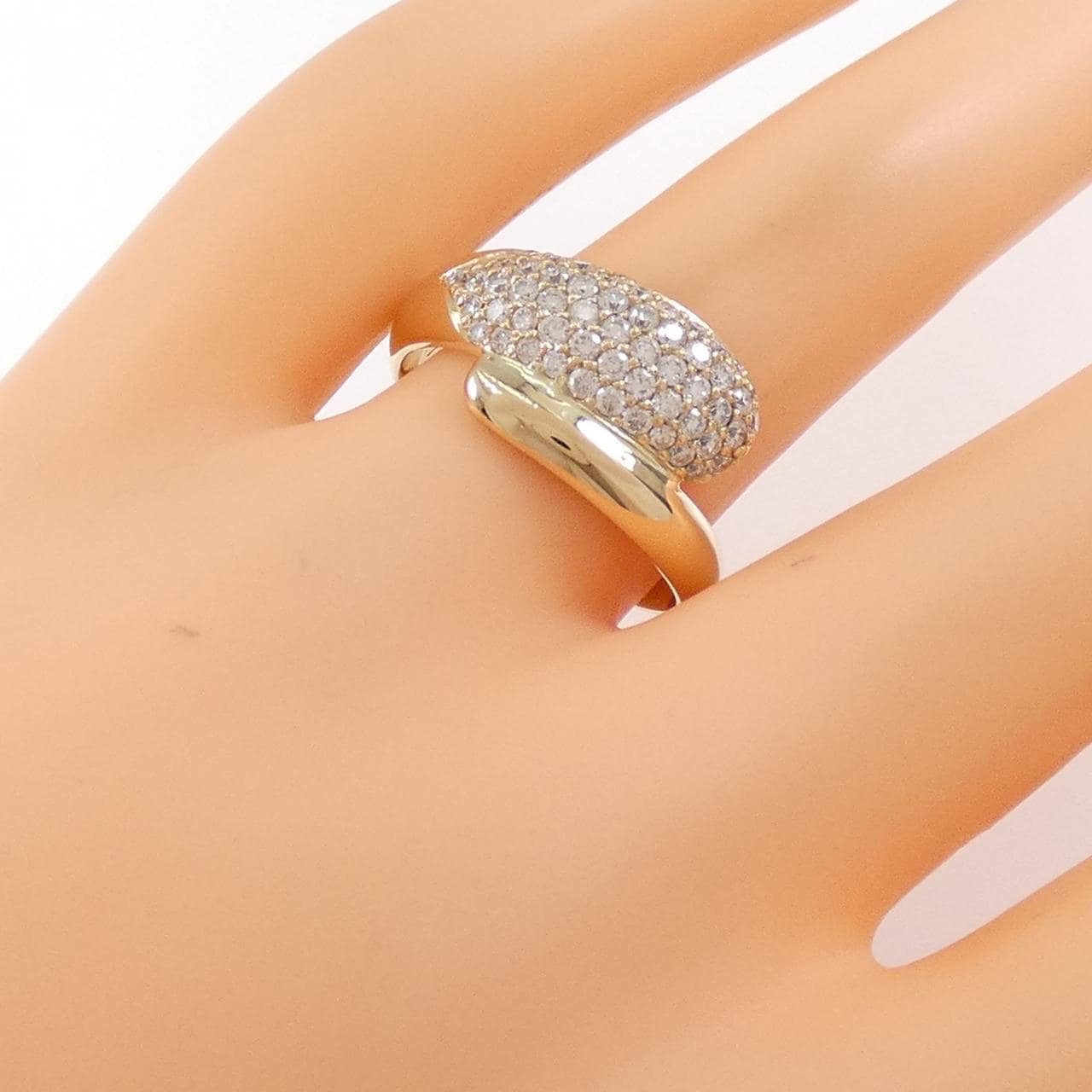 K18YG ダイヤモンド リング 0.72CT