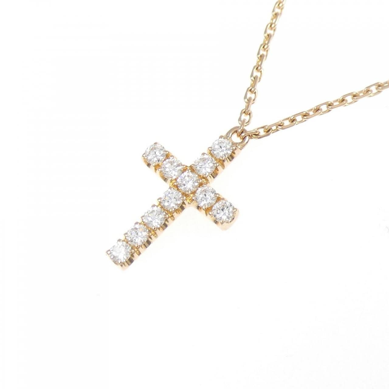 Gold Cross Necklace for Women With Baguette Cubic Zirconia, Dainty Gold  Plated Pendant Necklace for Teen Girls and Women With CZ Stones - Etsy