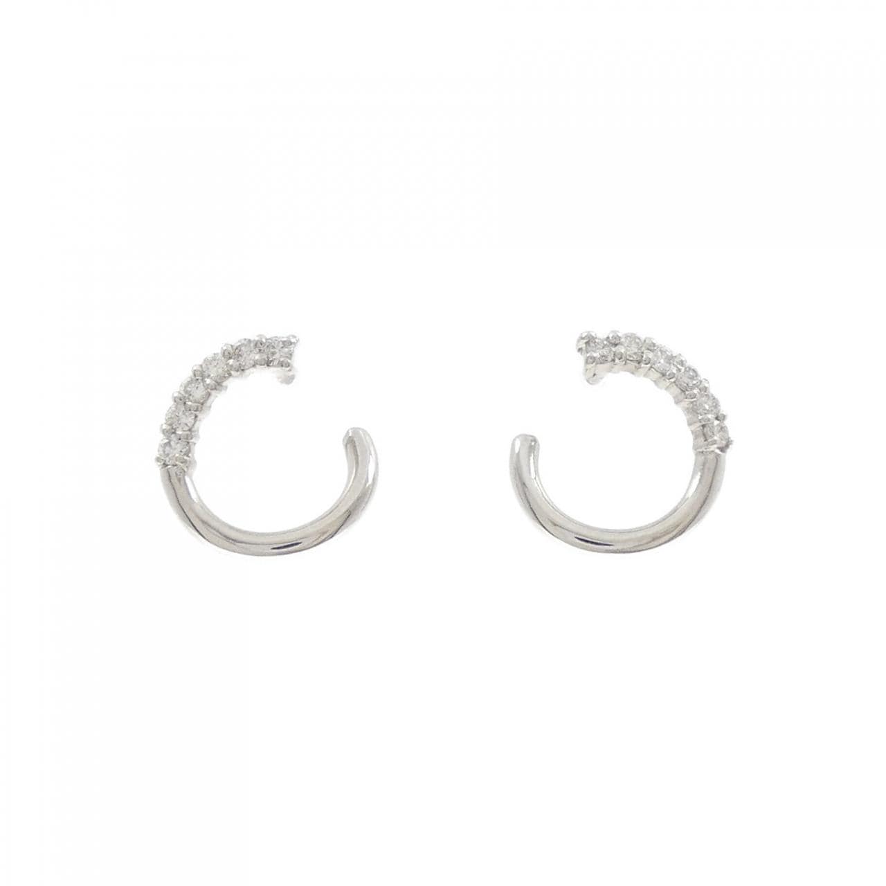 PT900 ダイヤモンド ピアス 0.24CT