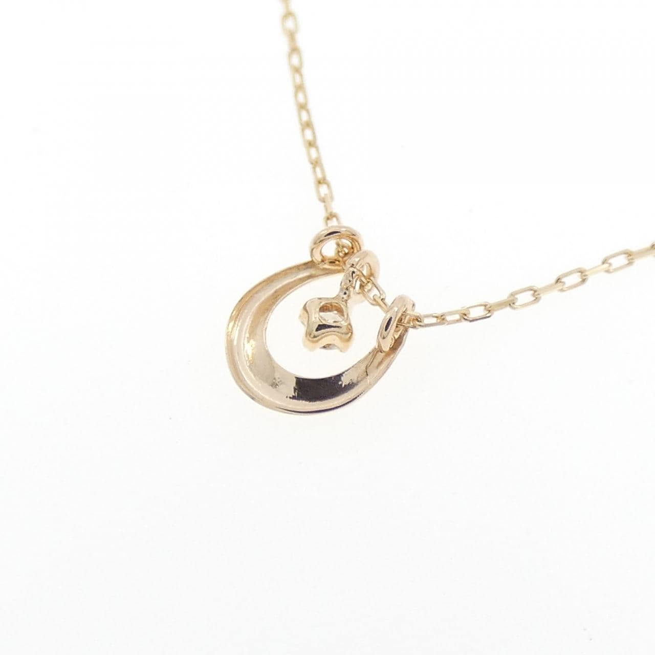 K10YG ダイヤモンド ネックレス 0.01CT
