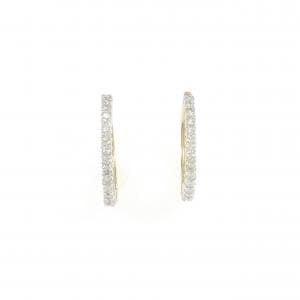 K18YG/K18WG ダイヤモンド イヤリング 0.20CT