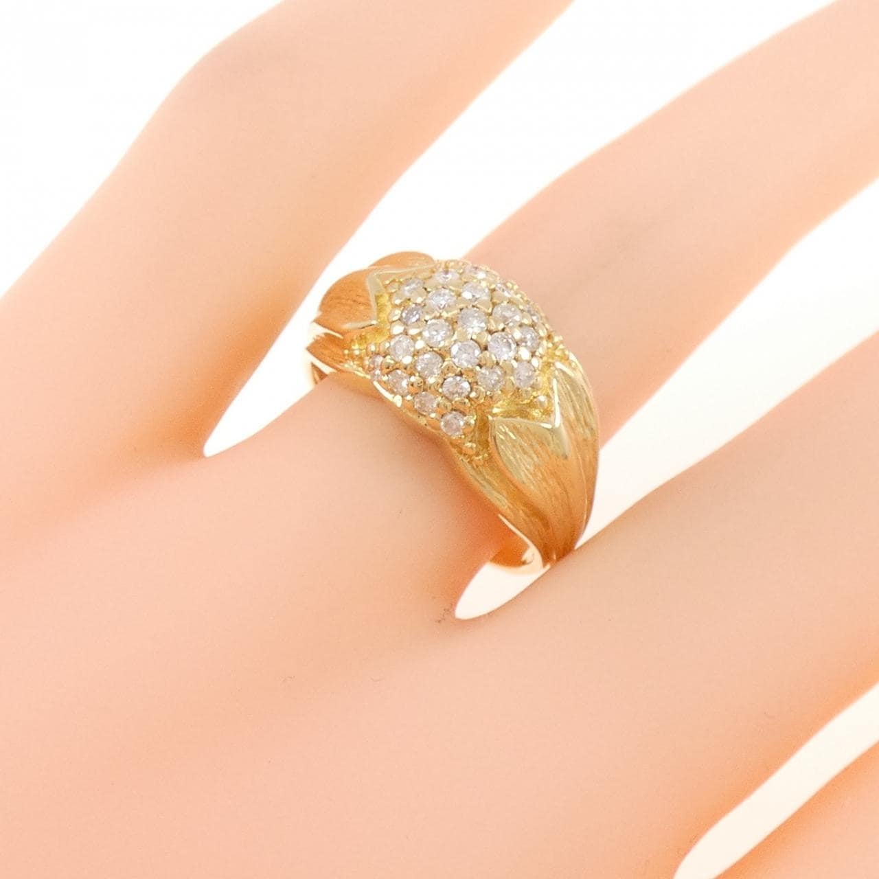 K18YG ダイヤモンド リング 0.36CT