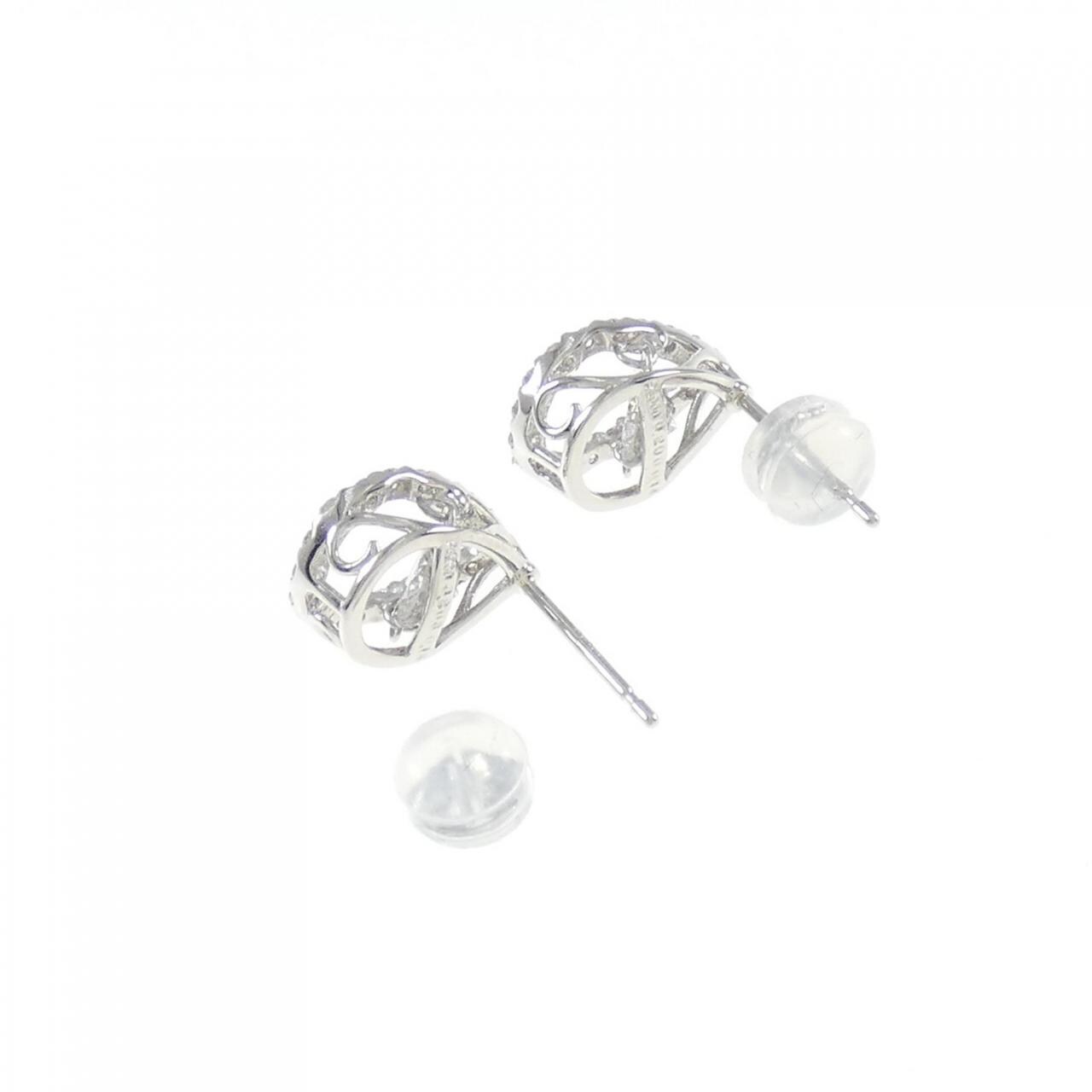 [BRAND NEW] PLATINUM Diamond earrings 0.208CT 0.200CT G SI1 VG
