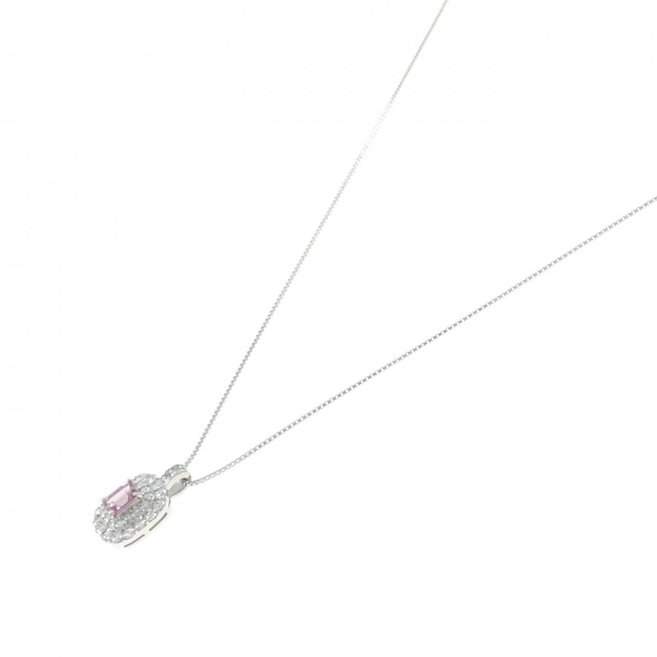 PT サファイヤ ネックレス 0.300CT