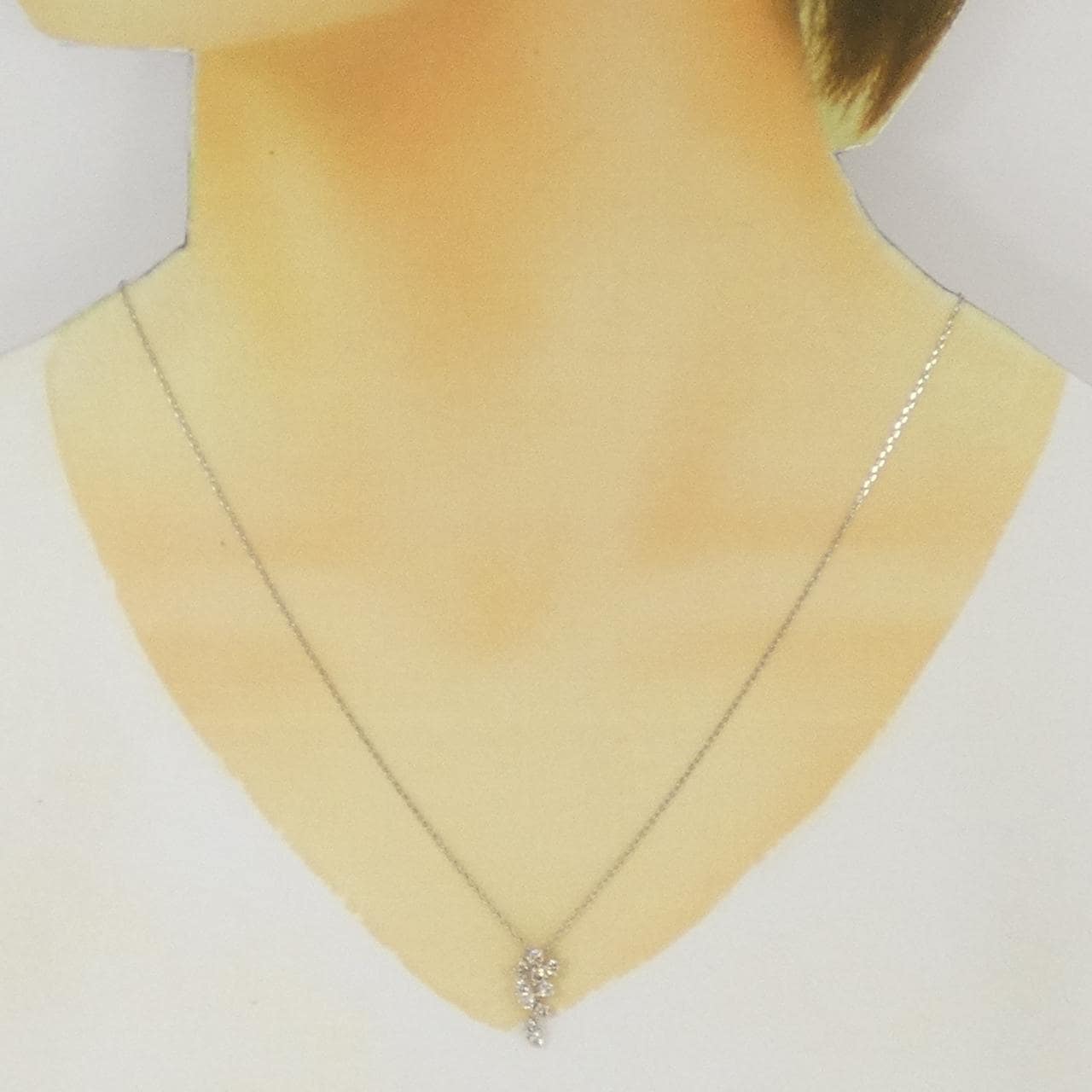 PT950/PT850 ダイヤモンド ネックレス 0.50CT