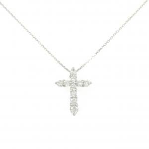 PT900/PT850 クロス ダイヤモンド ネックレス 0.50CT