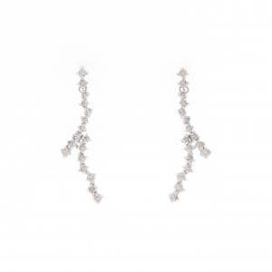K18WG ダイヤモンド ピアス 0.50CT