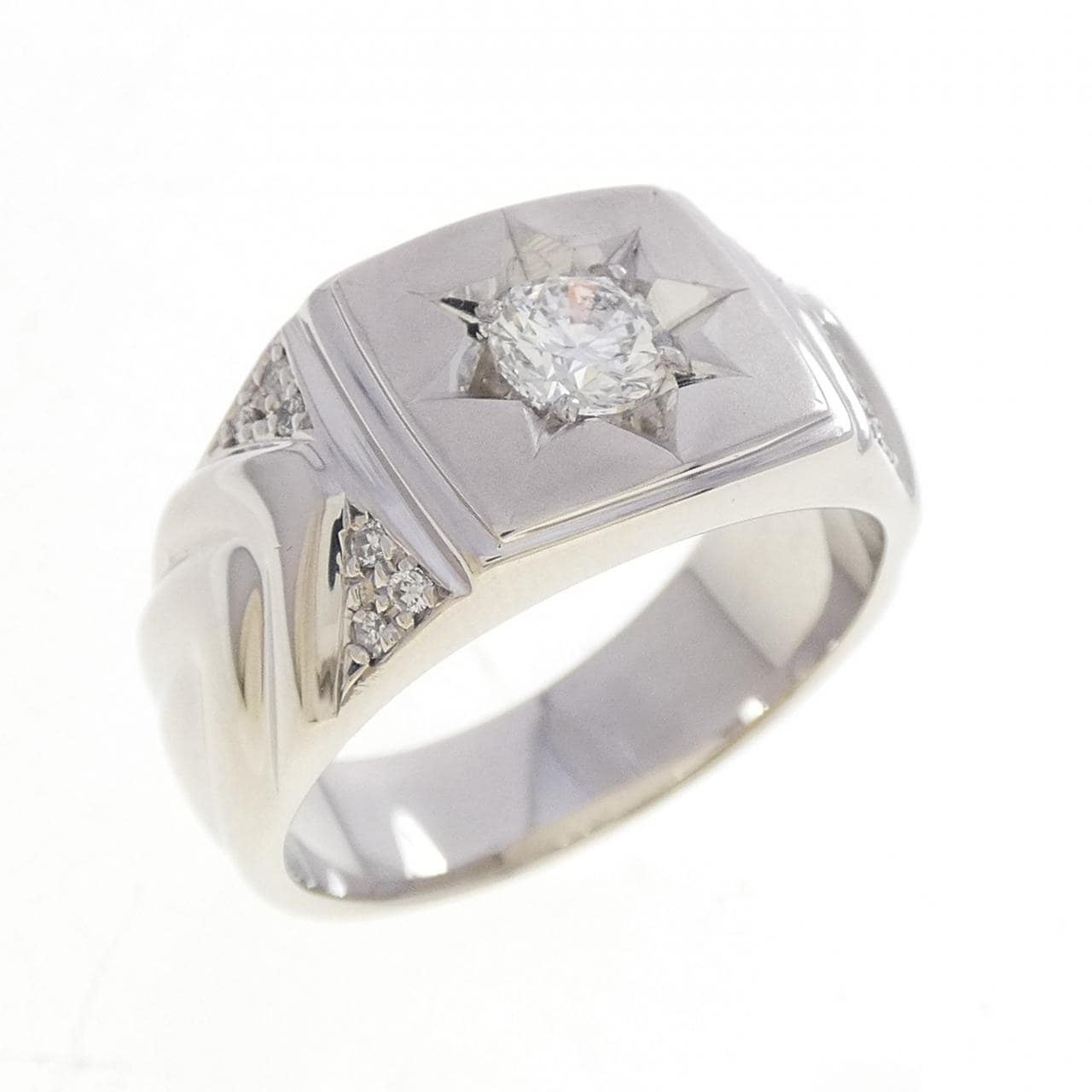 PT900 ダイヤモンド リング 0.502CT H SI2 Good