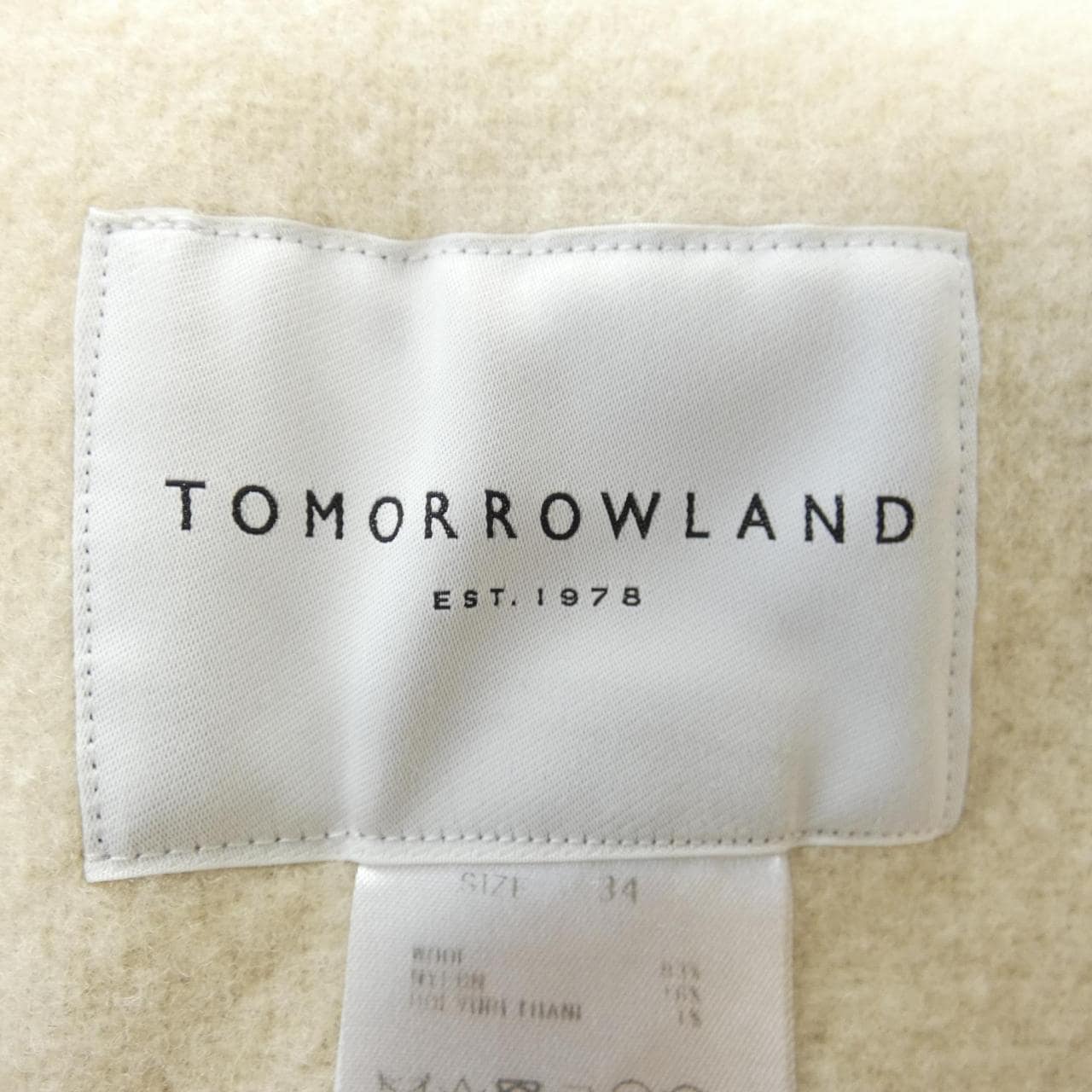 トゥモローランド TOMORROW LAND コート