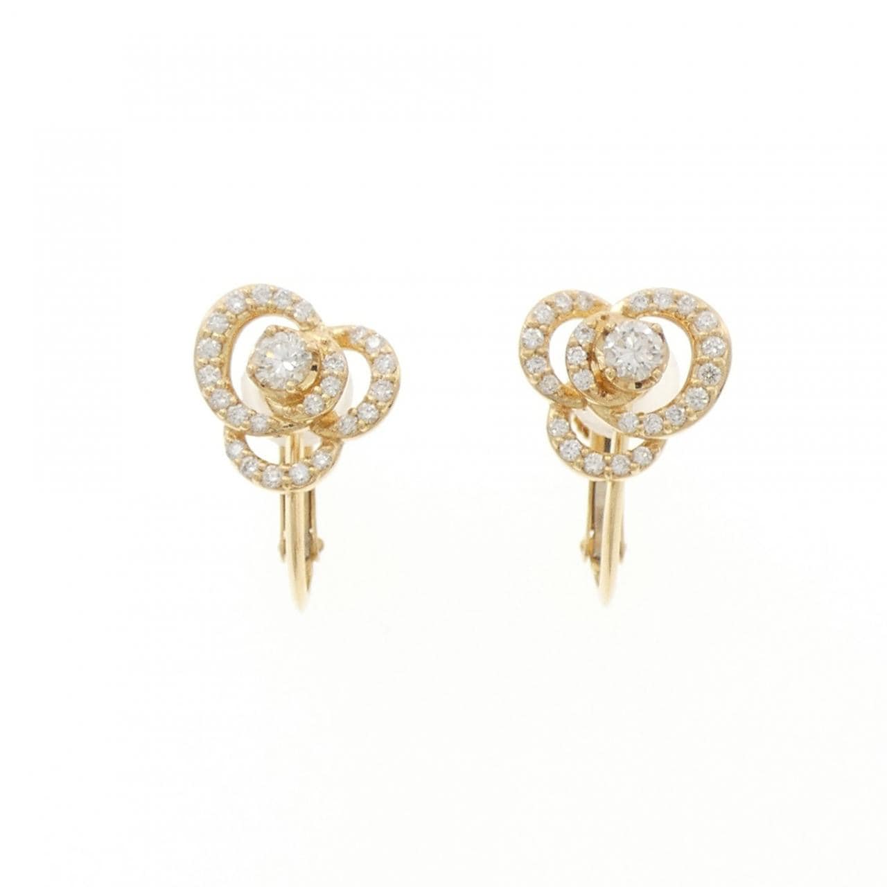 ヴァンドーム ローズ ダイヤモンド イヤリング 0.32CT