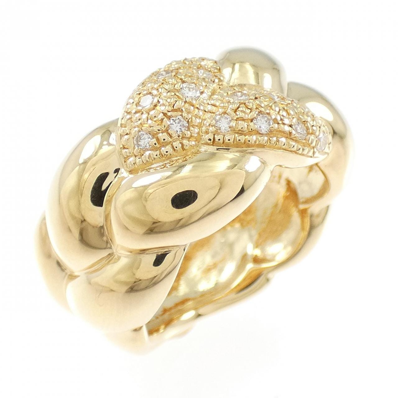 K18YG ダイヤモンド リング 0.14CT